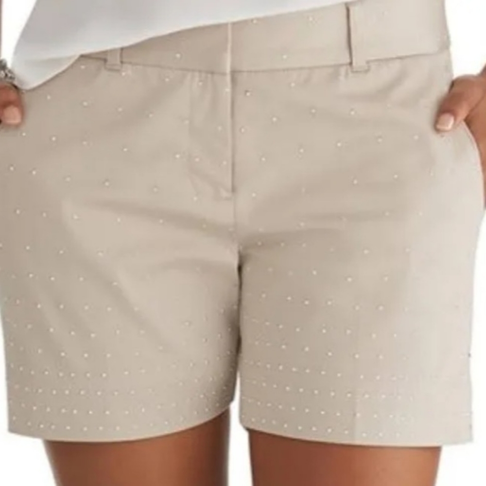 WHBM silver embellished dress shorts